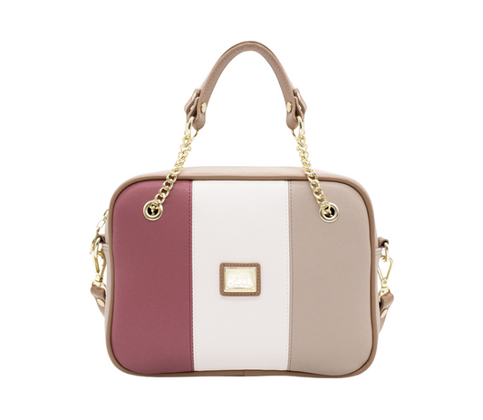 Cavalinho Allegro Handbag - Beige / White / Pink - 18480512.07_P01
