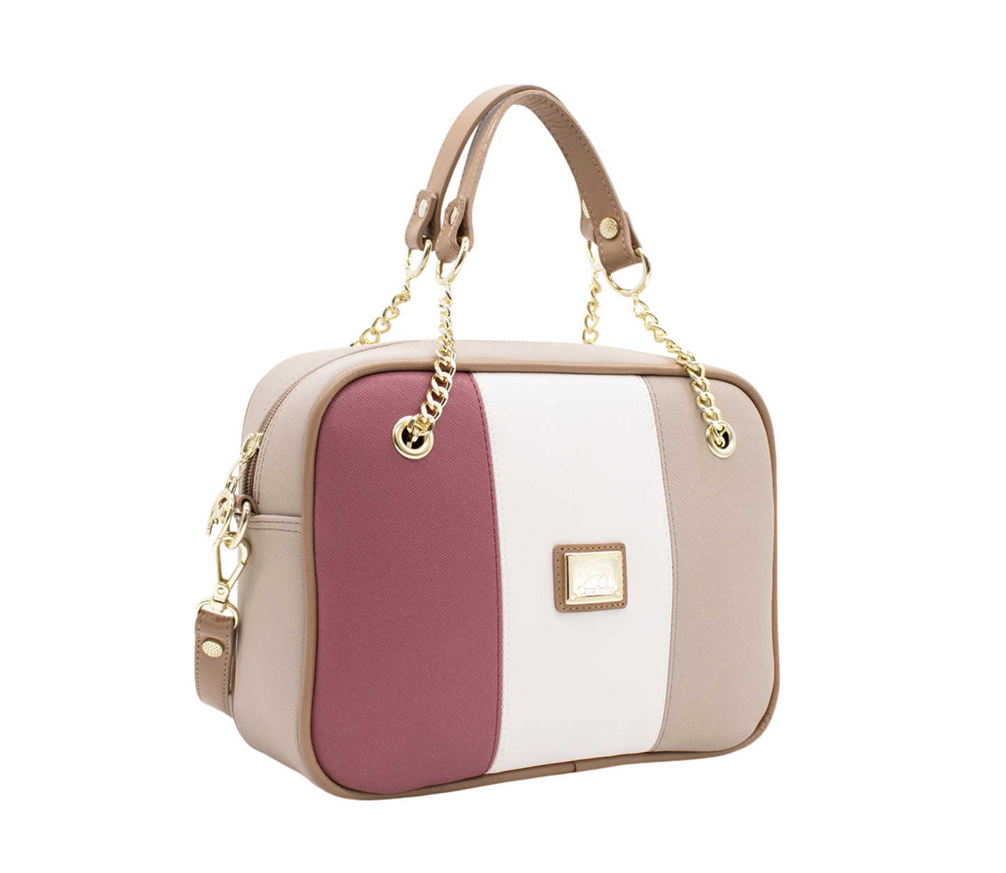 Cavalinho Allegro Handbag - Beige / White / Pink - 18480512.07_P02