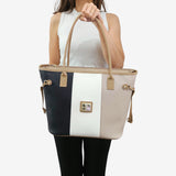 Cavalinho Allegro Tote Bag SKU 18480520.022 #color_beige / white / navy