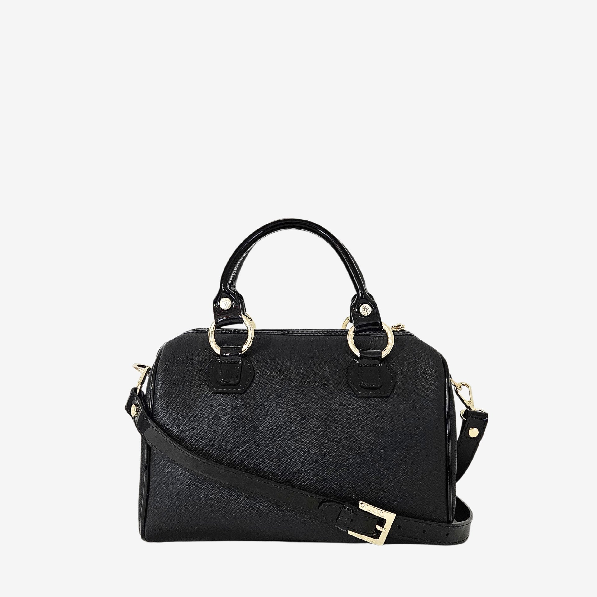 Cavalinho Allegro Black and White Barrel Handbag SKU 18480569.21 #color_Black / white