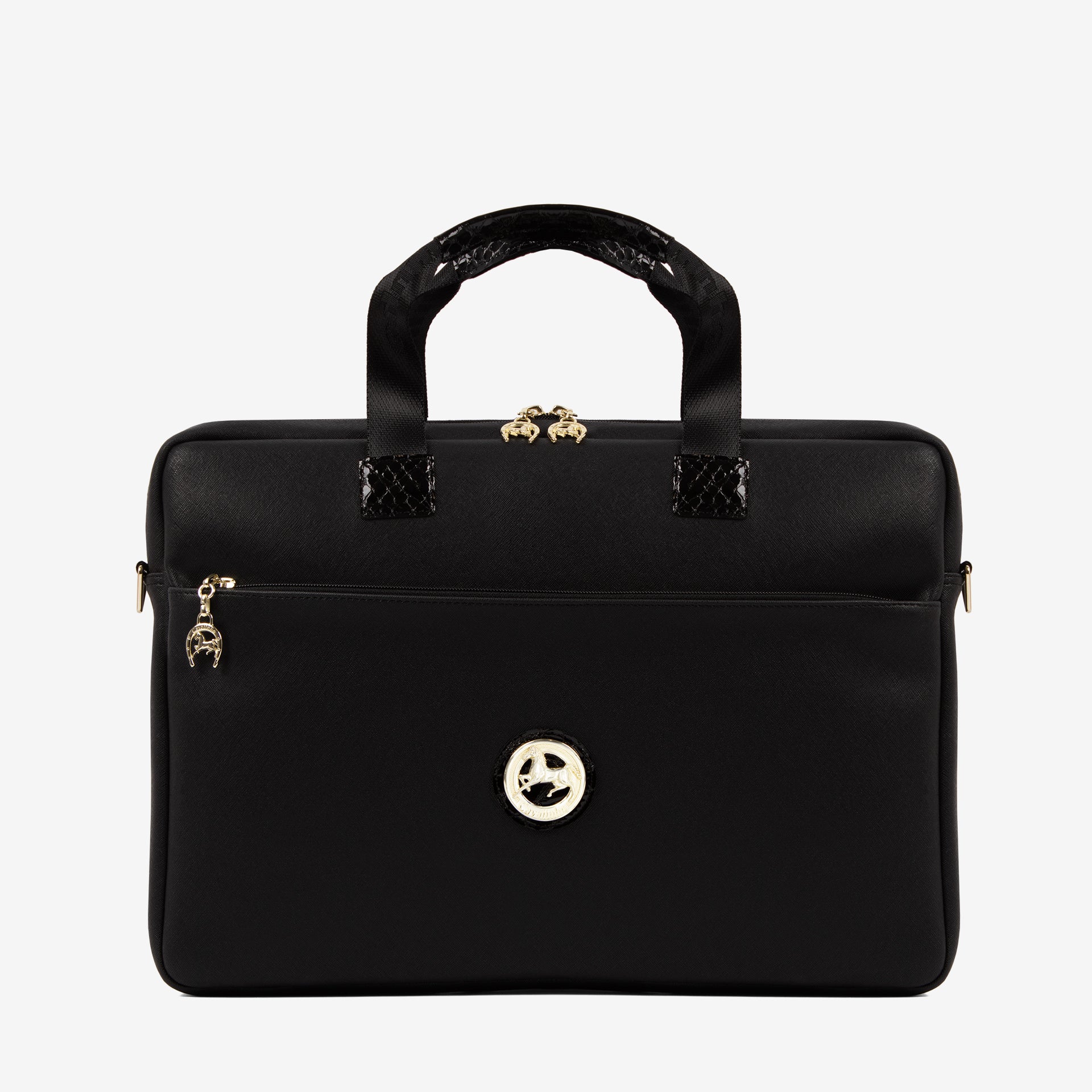 Cavalinho Cherry Blossom Black Laptop Bag 17" SKU 18810050.01 #color_Black
