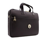 Cavalinho Cherry Blossom Brown Laptop Bag 17" SKU 18810050.02 #color_brown