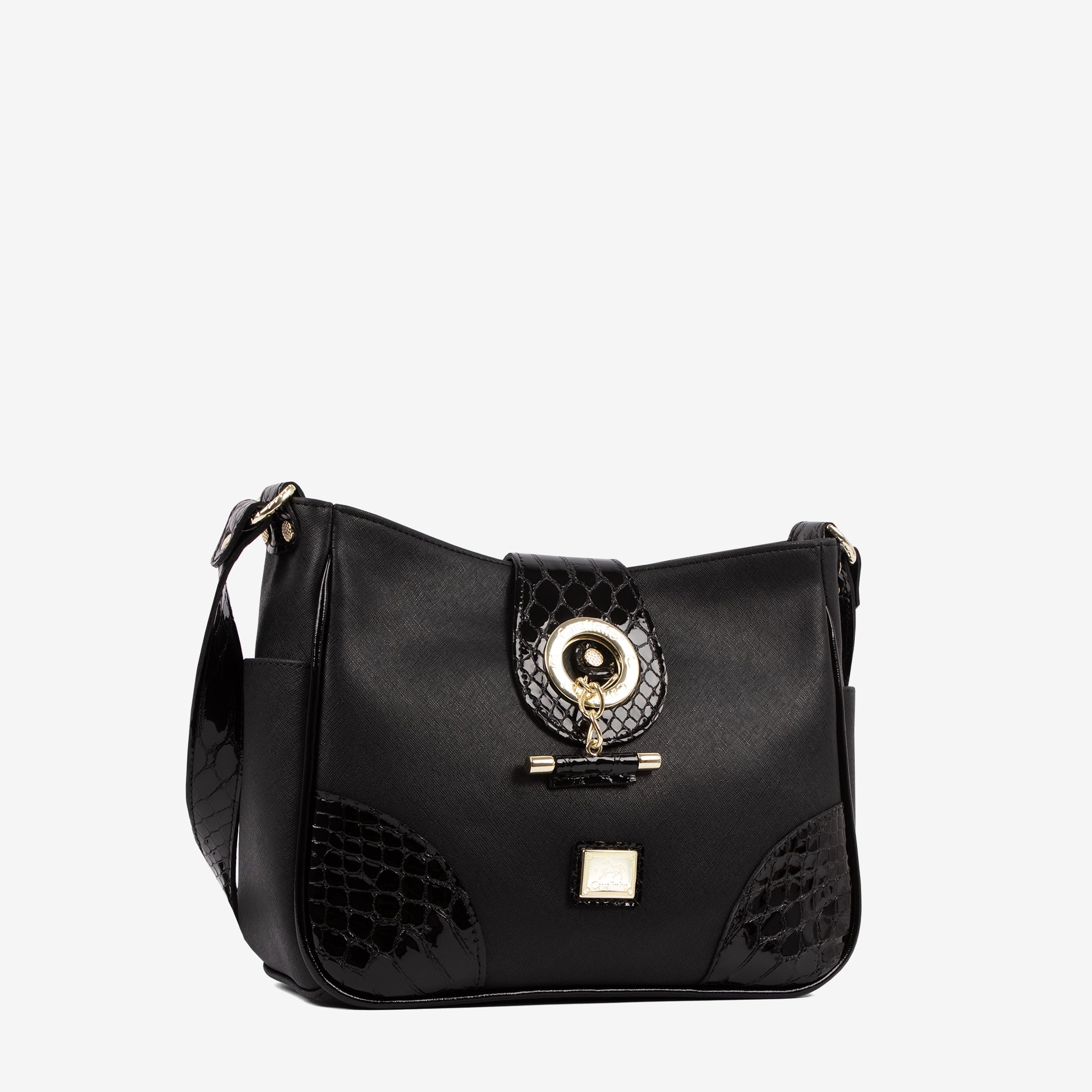 Cavalinho Cherry Blossom Shoulder Bag SKU 18810212.01 #color_black