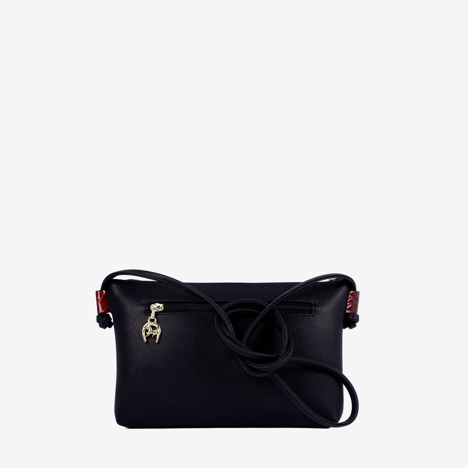 Cavalinho Cherry Blossom Leather & Canvas Crossbody Bag for Women SKU 18810224.22 #color_navy / white / red