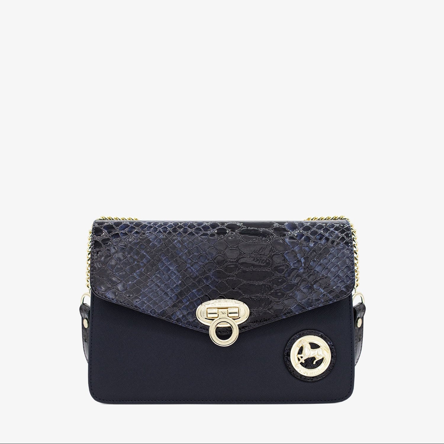 Cavalinho Cherry Blossom Shoulder Bag SKU 18810260.03 #color_Navy