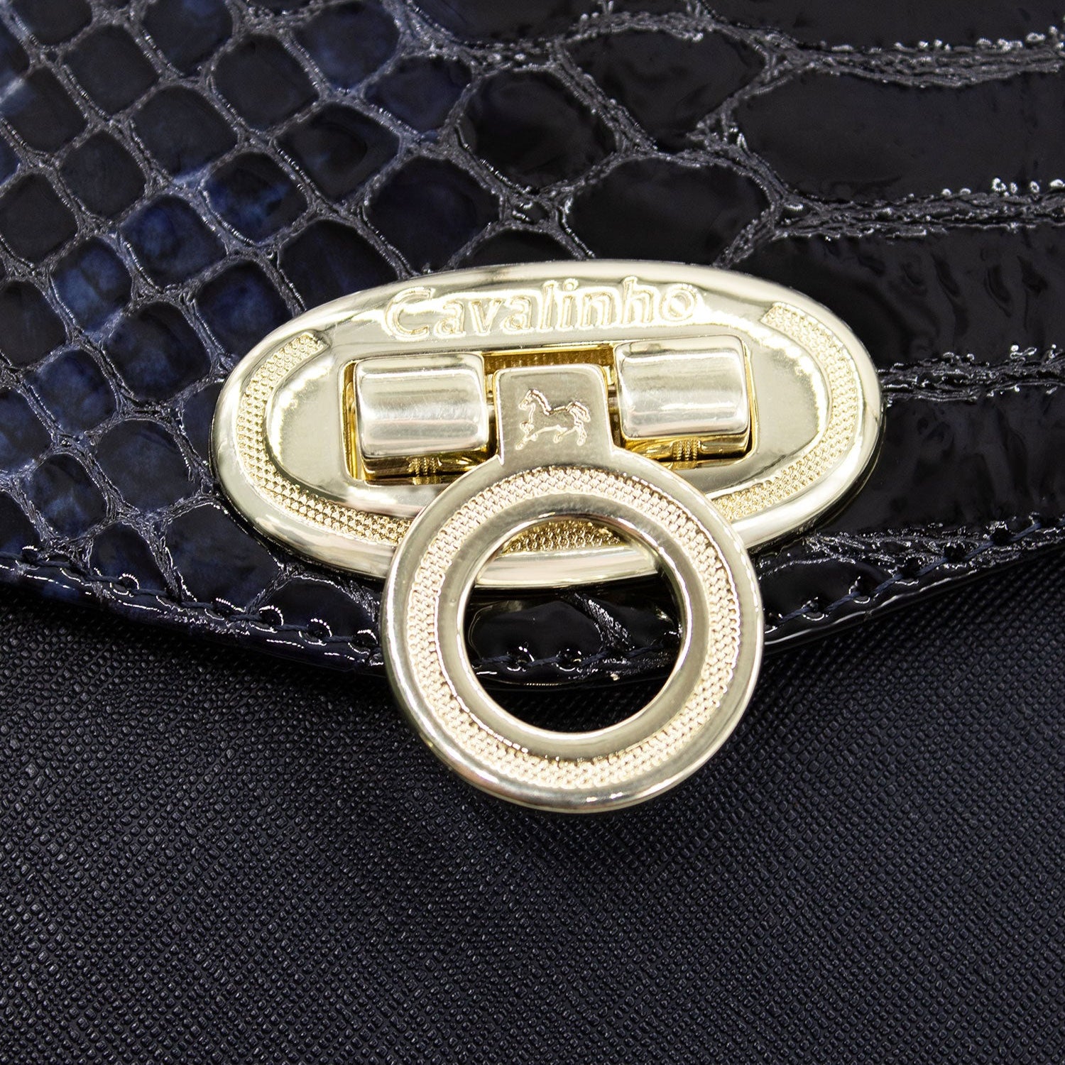 Cavalinho Cherry Blossom Shoulder Bag SKU 18810260.03 #color_Navy