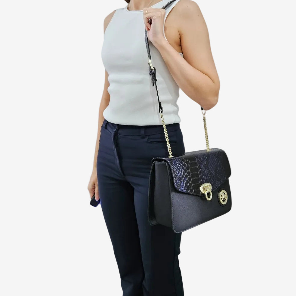 Cavalinho Cherry Blossom Shoulder Bag SKU 18810260.03 #color_Navy