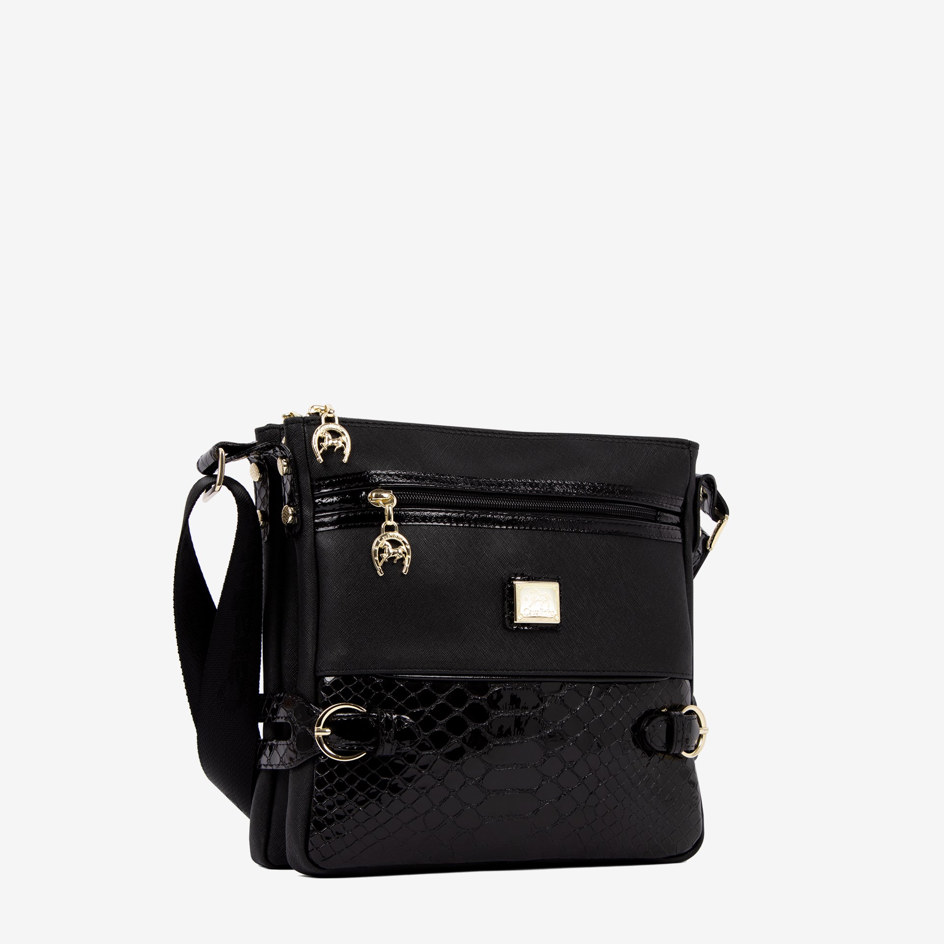 Cavalinho Black Cherry Blossom Crossbody Bag 18810390.01 #color_black
