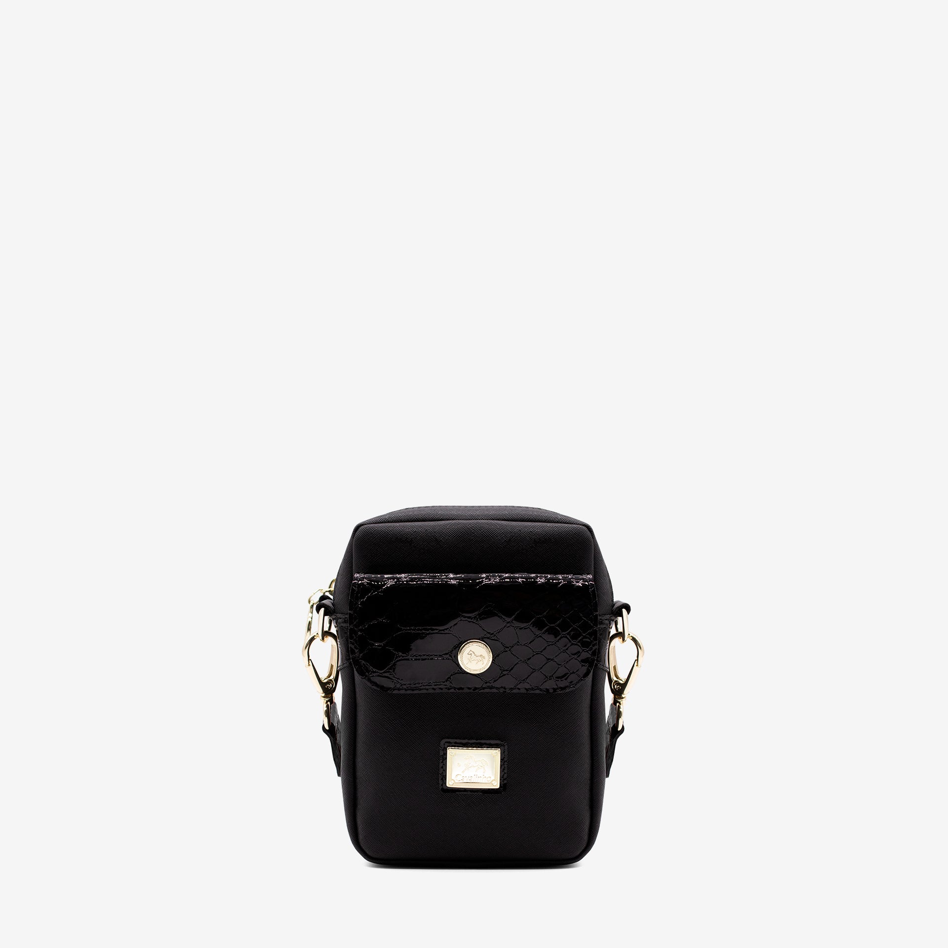 Cavalinho Cherry Blossom Black Phone Crossbody Bag SKU 18810431.01 #color_Black