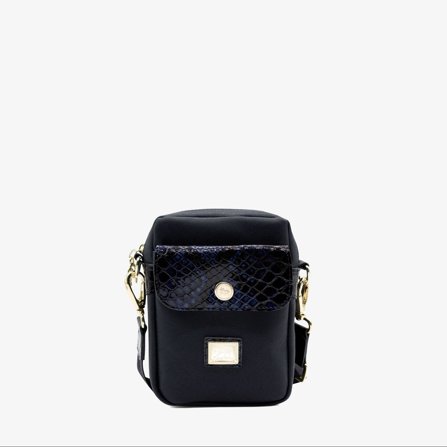 Cavalinho Cherry Blossom Blue Phone Crossbody Bag SKU 18810431.03 #color_Navy