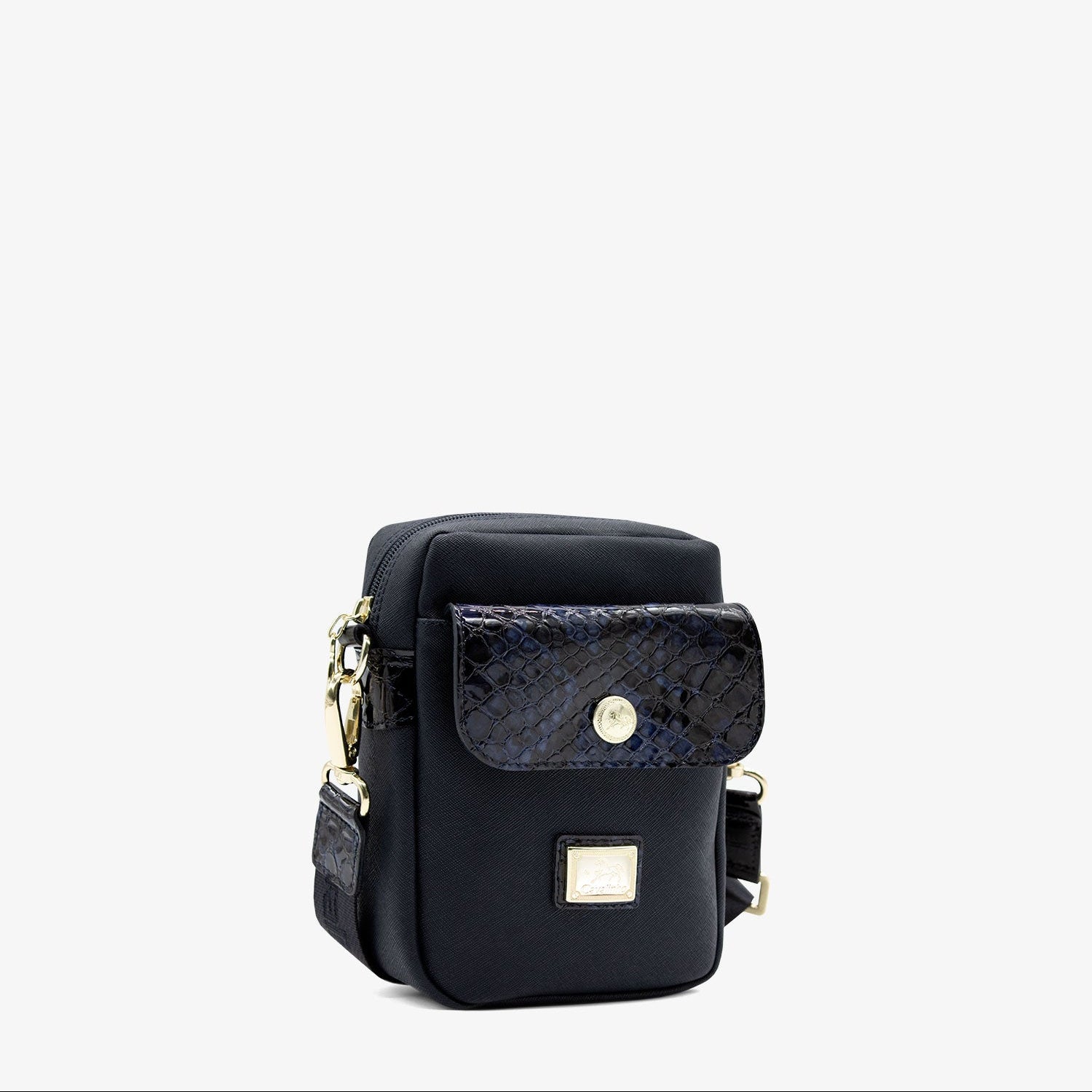 Cavalinho Cherry Blossom Blue Phone Crossbody Bag SKU 18810431.03 #color_Navy