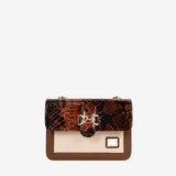 Cavalinho Cherry Brown Blossom Shoulder Bag SKU 18810471.34 #color_Saddlebrown / Beige