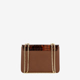 Cavalinho Cherry Brown Blossom Shoulder Bag SKU 18810471.34 #color_Saddlebrown / Beige