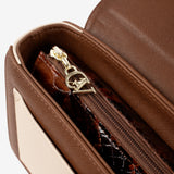 Cavalinho Cherry Brown Blossom Shoulder Bag SKU 18810471.34 #color_Saddlebrown / Beige