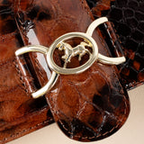 Cavalinho Cherry Brown Blossom Shoulder Bag SKU 18810471.34 #color_Saddlebrown / Beige