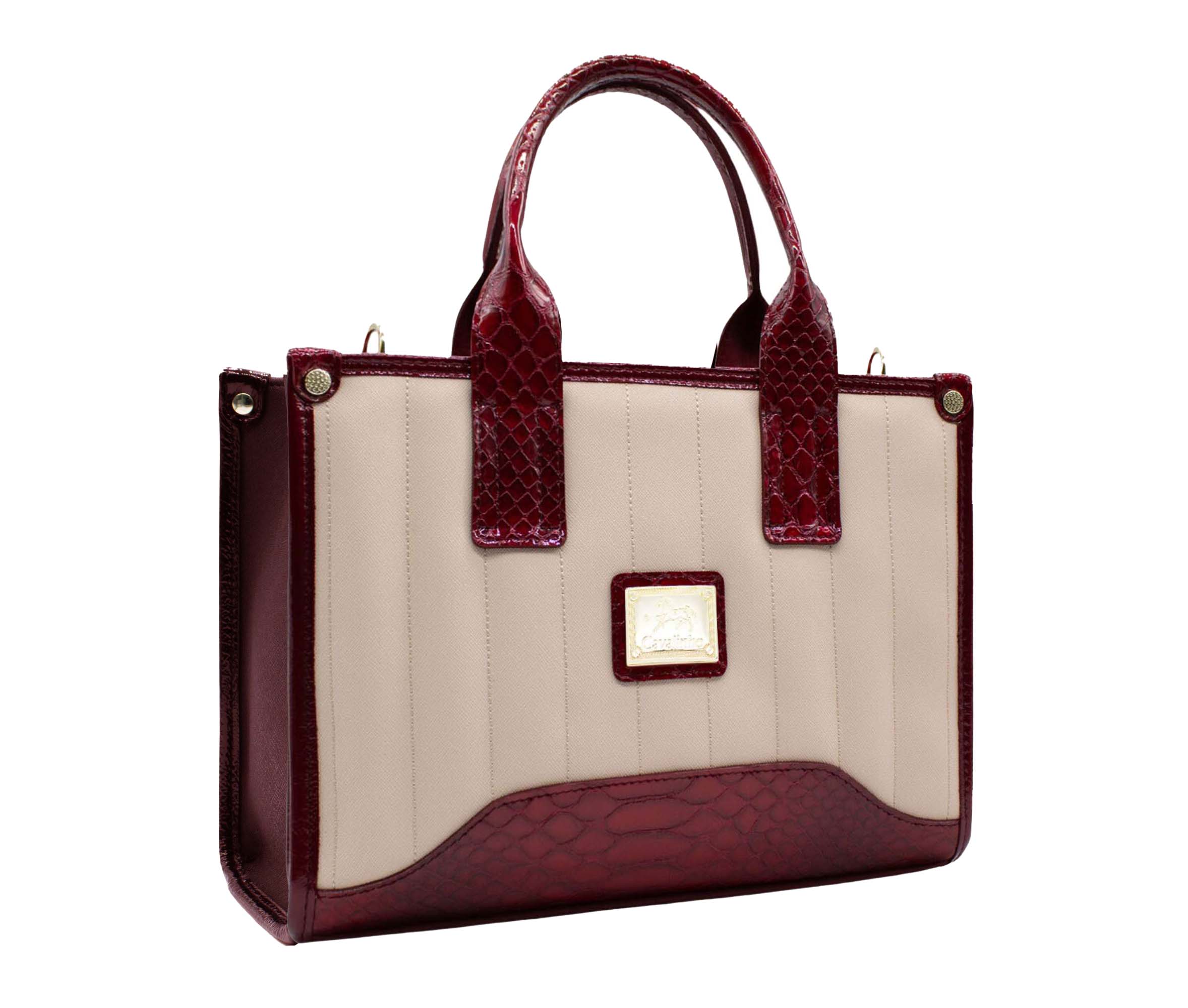 Cavalinho Grace Handbag SKU 18250479.15 #color_DarkRed / Beige