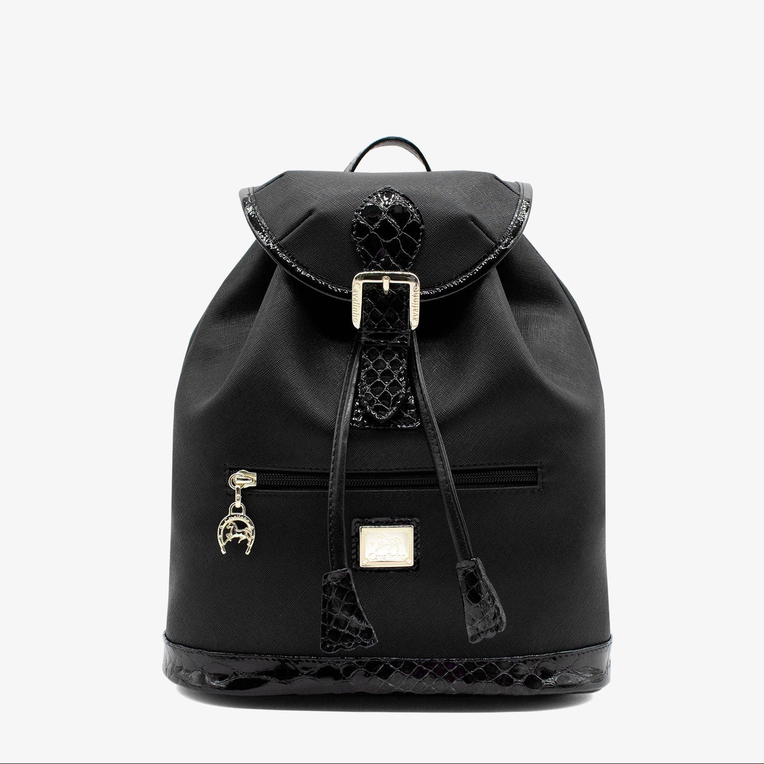 Cavalinho Cherry Blossom Black Drawstring Backpack SKU 18810495.01 #color_Black