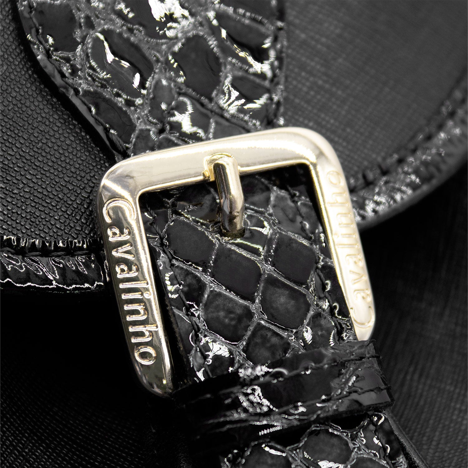 Cavalinho Cherry Blossom Black Drawstring Backpack SKU 18810495.01 #color_Black