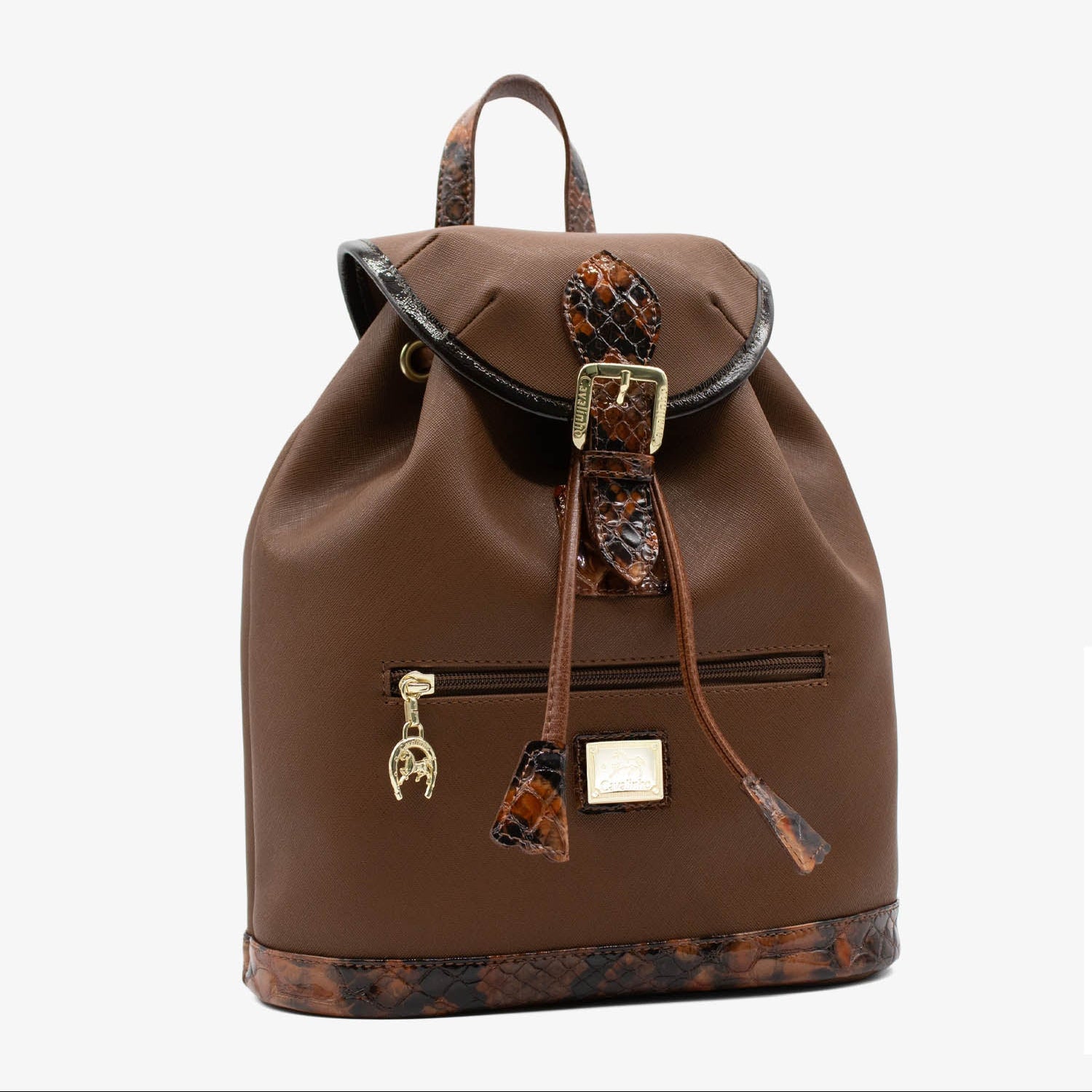 Cavalinho Cherry Blossom Drawstring Closure Backpack SKU 18810495.13 #color_SaddleBrown 