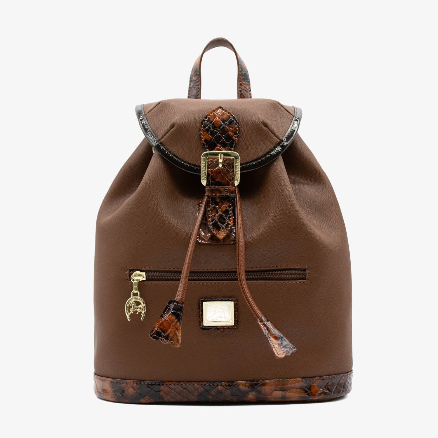 Cavalinho Cherry Blossom Drawstring Closure Backpack SKU 18810495.13 #color_SaddleBrown 