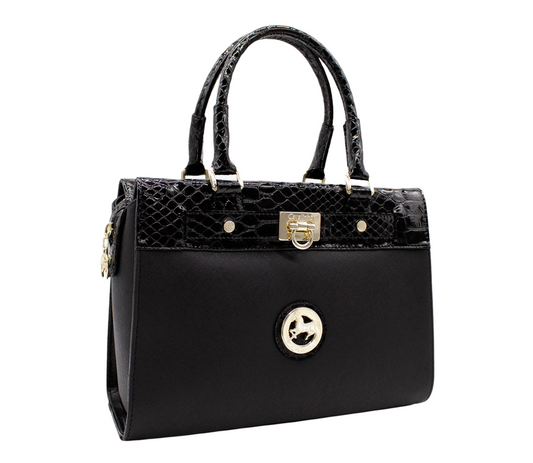 #color_ Black | Cavalinho Cherry Blossom Handbag - Black - 18810505.01_P02