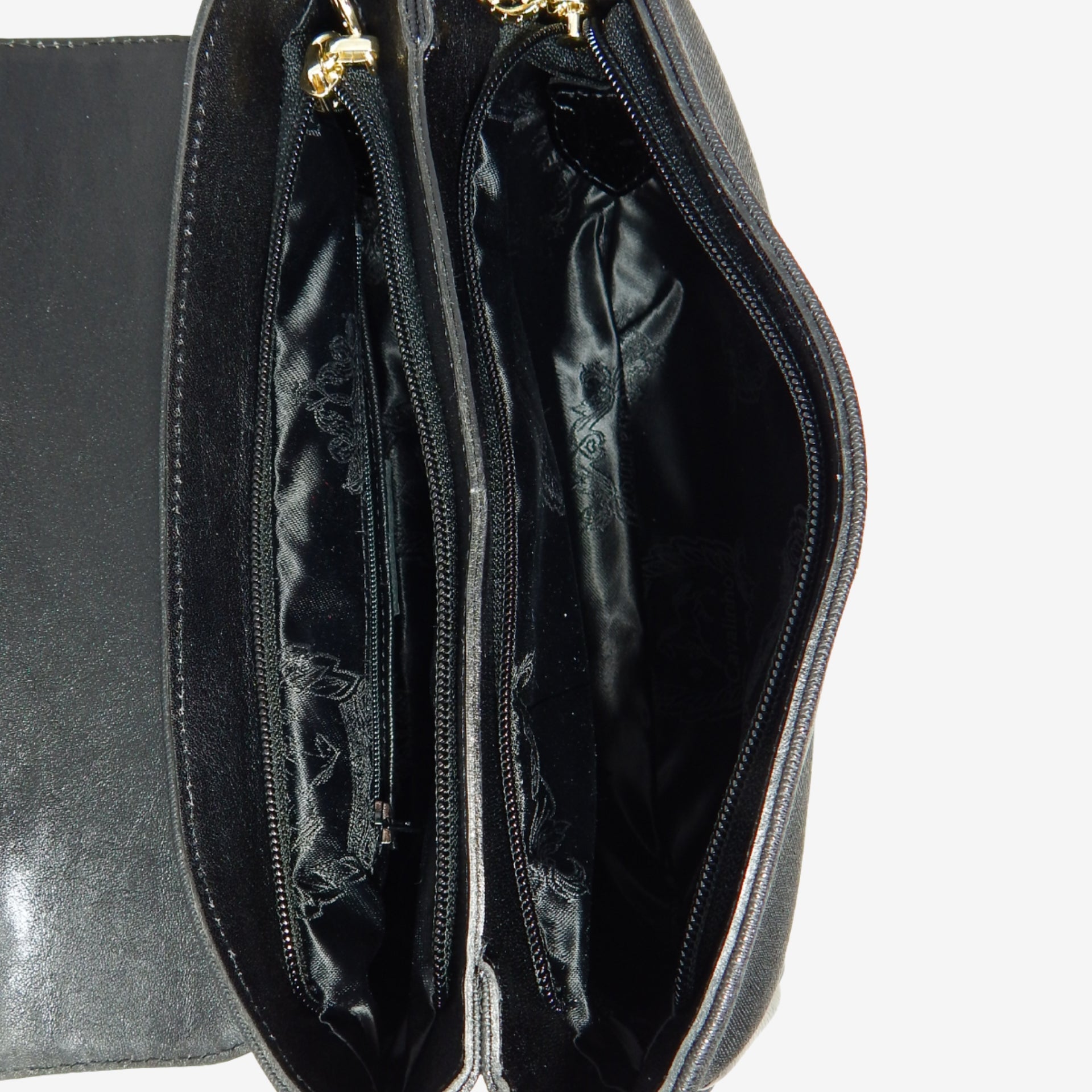 Cavalinho Cherry Blossom Black Canvas & Leather Handbag SKU 18810526.01 #color_black