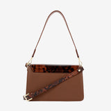 Cavalinho Cherry Blossom Handbag Shoulder Bag SKU 18810529.34 #color_saddlebrown / beige