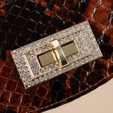 Cavalinho Cherry Blossom Handbag Shoulder Bag SKU 18810529.34 #color_saddlebrown / beige