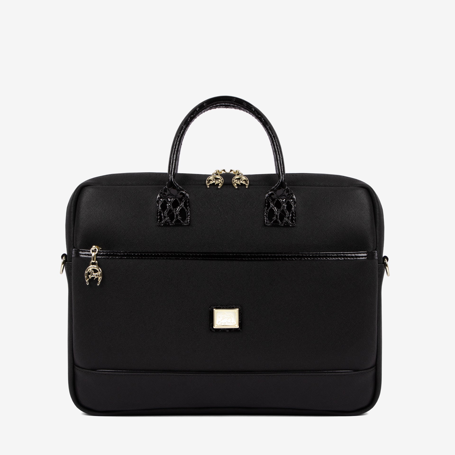 Cavalinho Cherry Blossom 17" Black Laptop Bag SKU 18810554.01 #color_black