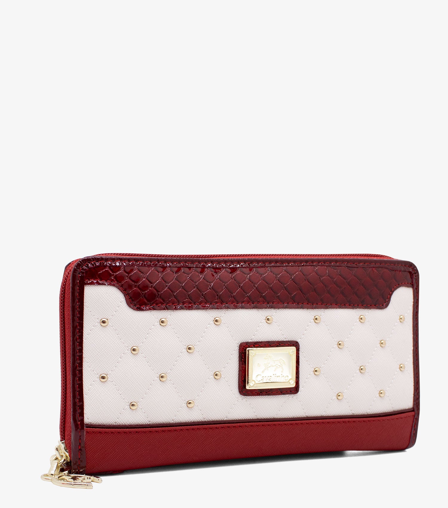 Cavalinho Craft Wristlet Wallet SKU 26010213.23 #color_darkred / white