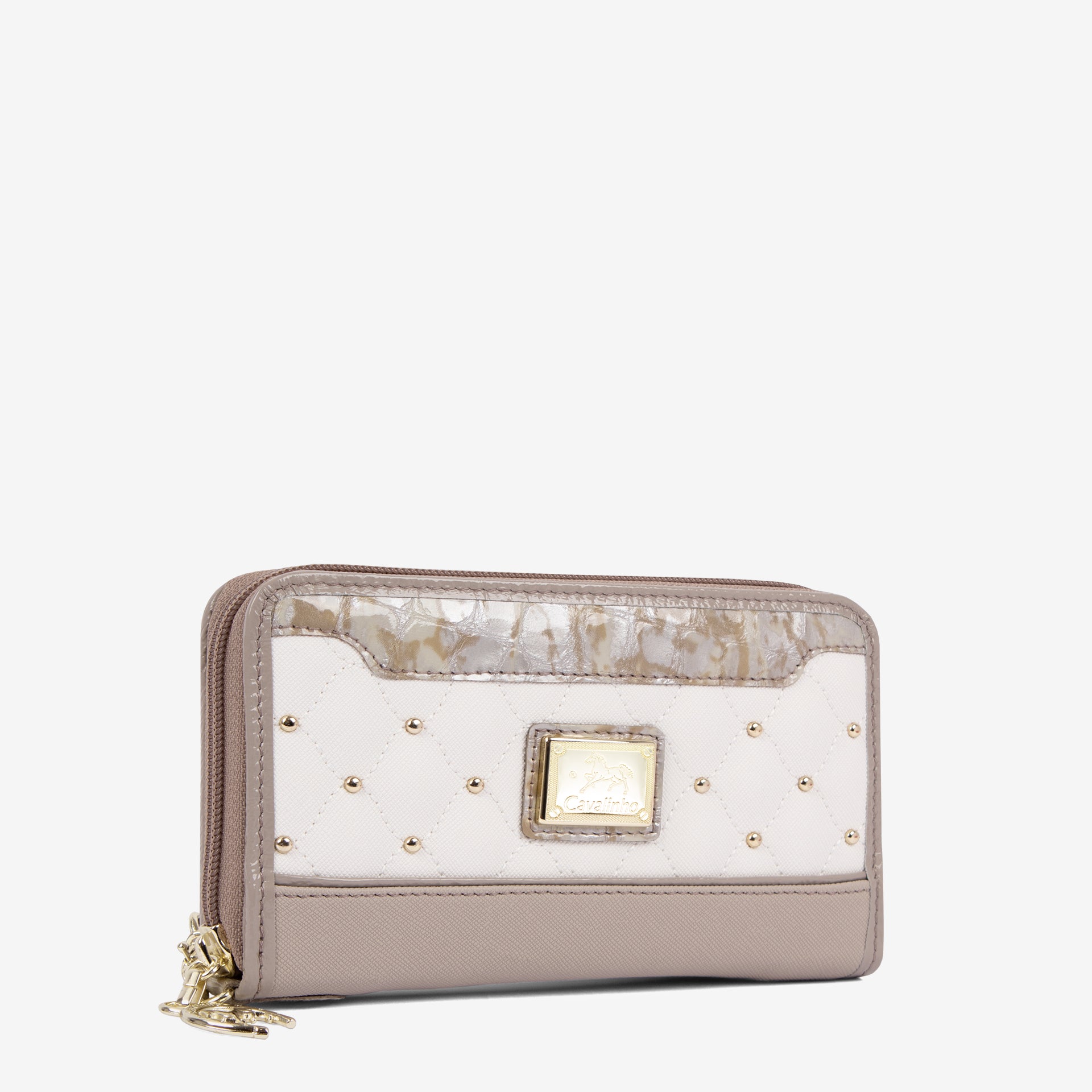 Cavalinho Craft Small Wristlet Wallet SKU 26010220.12 #color_tan / white / beige