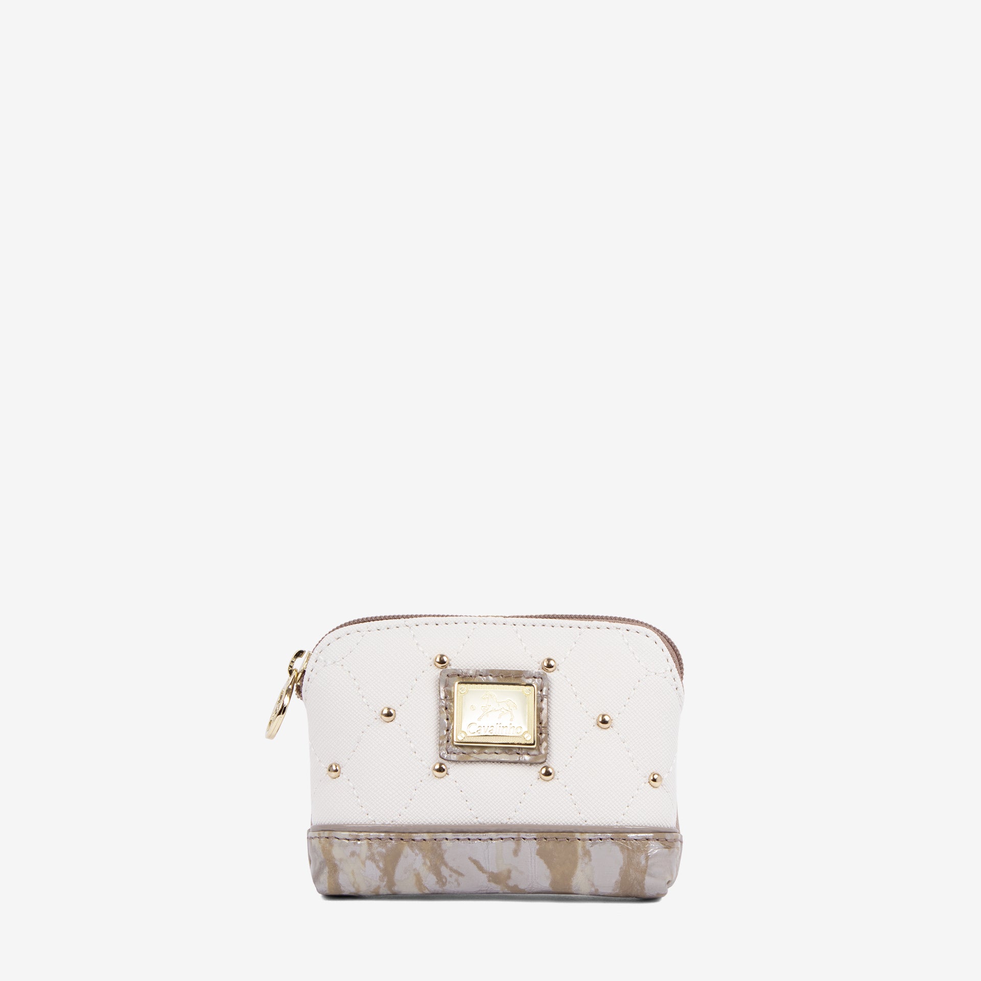 Cavalinho Craft Pouch Coin Purse SKU 26010250.12 #color_tan / white / beige