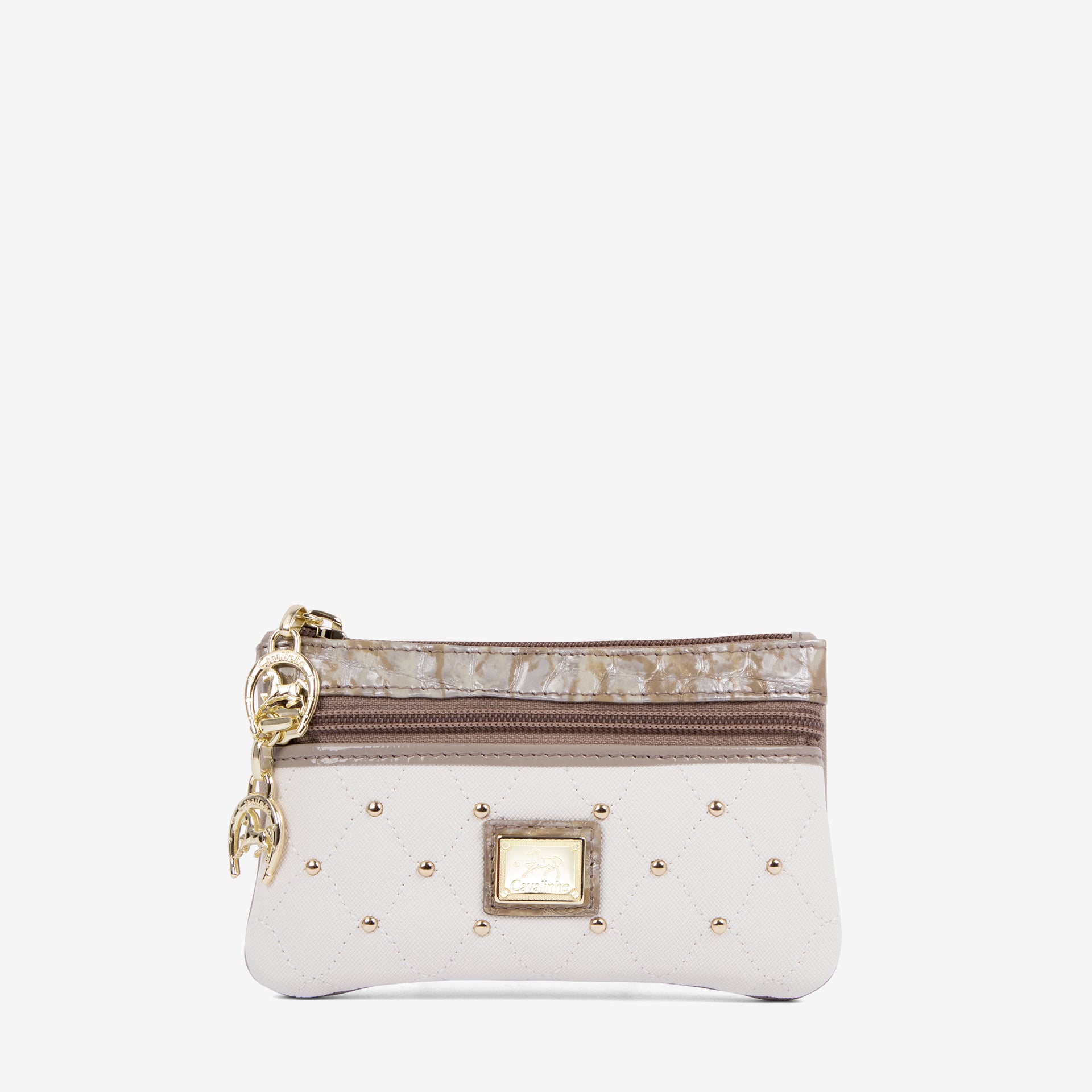 Cavalinho Craft Small Makeup Bag SKU 26010254.12 #color_tan / white / beige