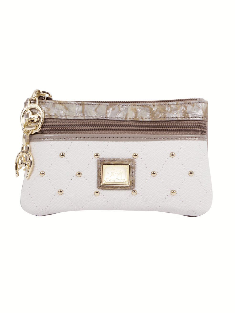 Cavalinho Craft Small Makeup Bag SKU 26010254.12 #color_tan / white / beige