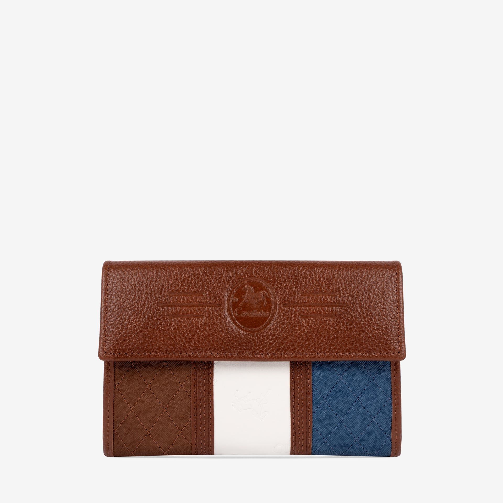 Cavalinho Sublime Wallet SKU 26060202.48 #color_blue / white / saddlebrown