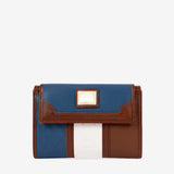 Cavalinho Sublime Trifold Wallet for Women SKU 26060205.48 #color_Blue / White / SaddleBrown