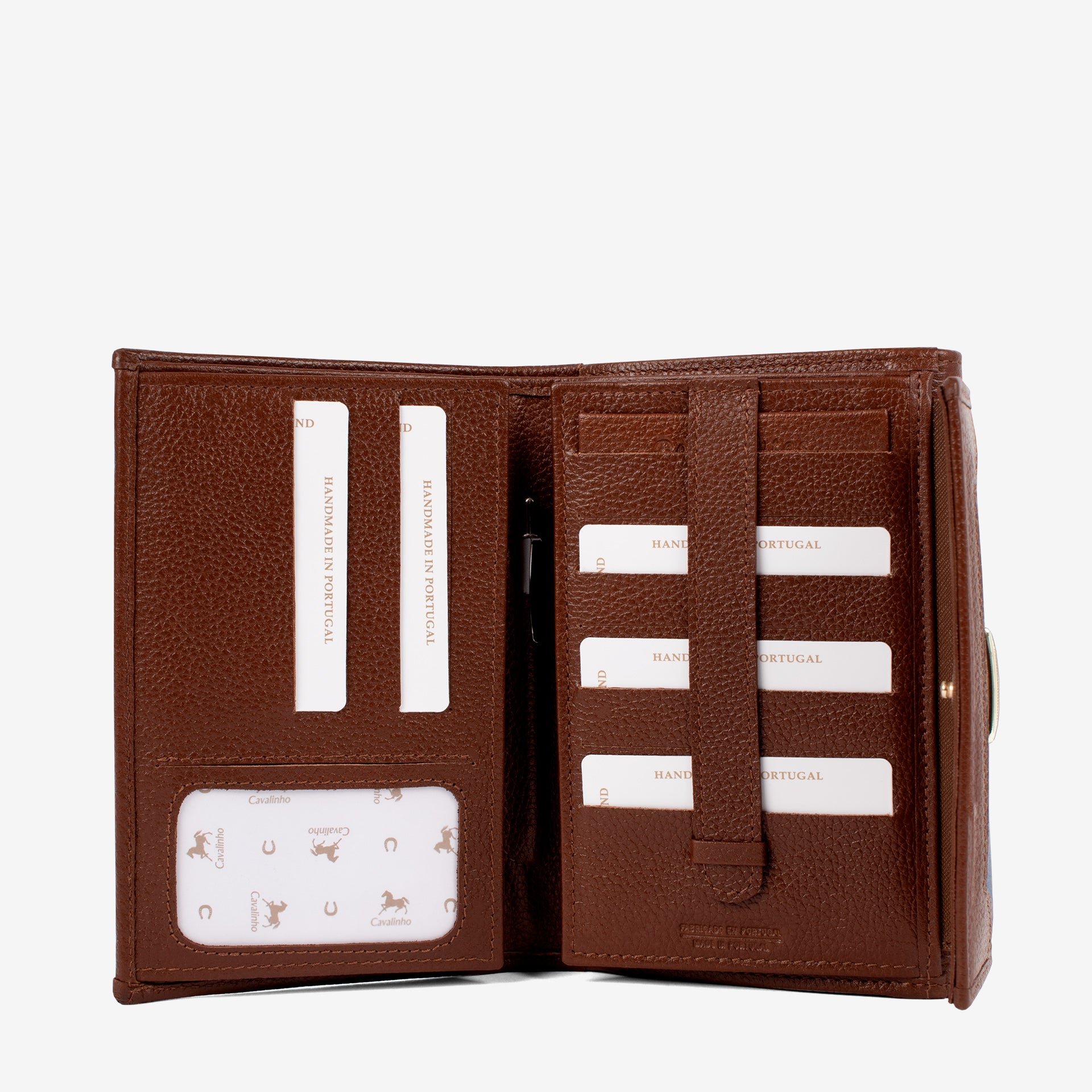 Cavalinho Sublime Trifold Wallet for Women SKU 26060205.48 #color_Blue / White / SaddleBrown