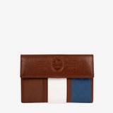 Cavalinho Sublime Trifold Wallet for Women SKU 26060205.48 #color_Blue / White / SaddleBrown