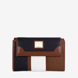 Cavalinho Sublime Trifold Wallet for Women SKU 26060206.22 #color_Navy / White / Brown