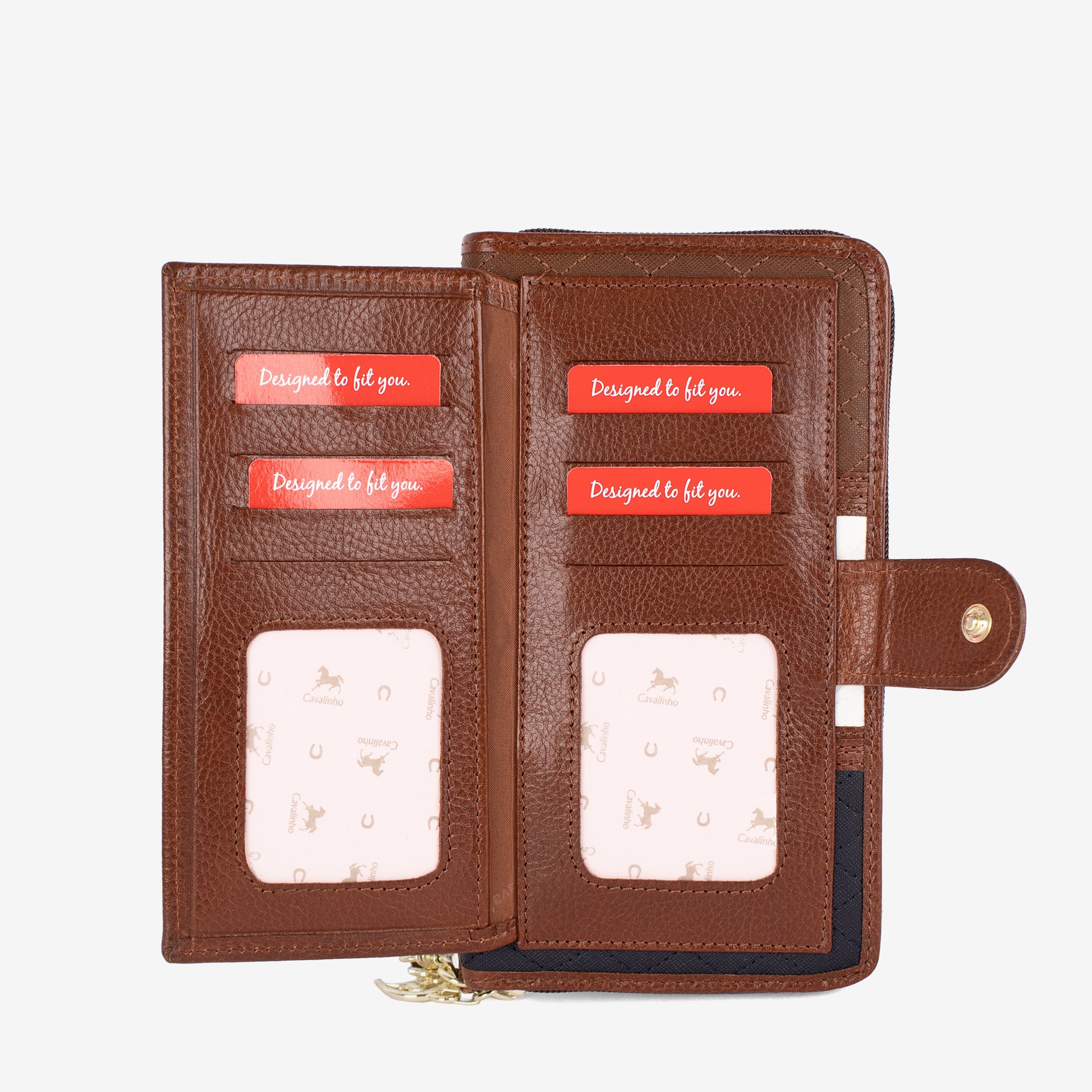 Cavalinho Sublime Wristlet Wallet SKU 26060213.22 #color_navy / white / brown
