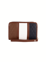 Cavalinho Sublime Small Wristlet Wallet SKU 26060220.22 #color_navy / white / brown