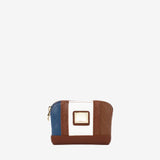 Cavalinho Sublime Small Coin Purse SKU 26060250.48 #color_blue / white / saddlebrown