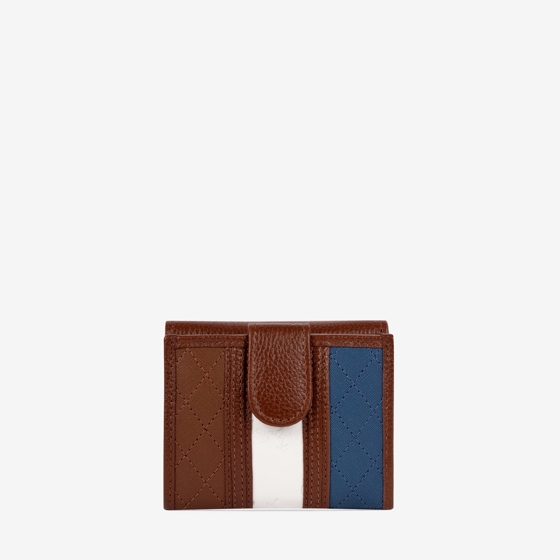 Cavalinho Sublime Mini Wallet SKU 26060530.48 #color_blue / white / saddlebrown