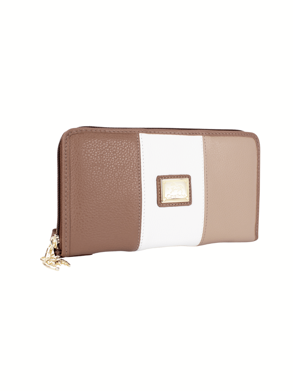 Cavalinho Soft Skin Wristlet Wallet SKU 26070213.31 #color_tan / white / beige