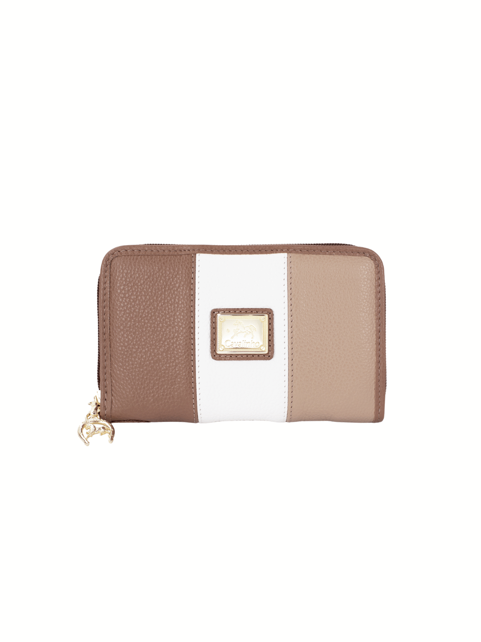 Cavalinho Soft Skin Small Wristlet Wallet SKU 26070220.31 #color_tan / white / beige