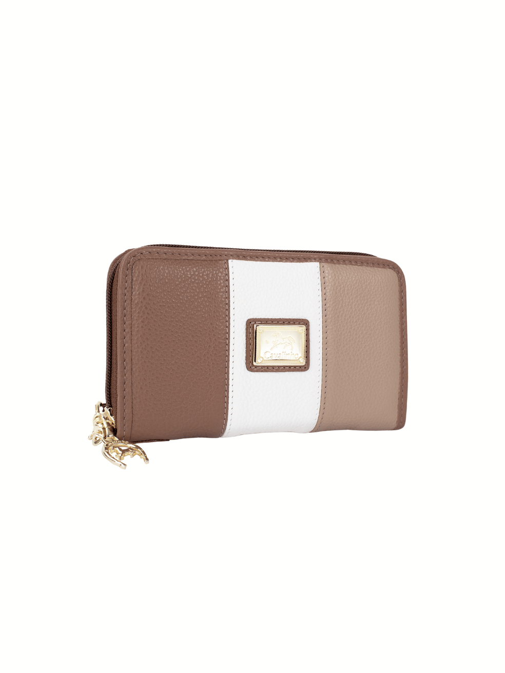 Cavalinho Soft Skin Small Wristlet Wallet SKU 26070220.31 #color_tan / white / beige