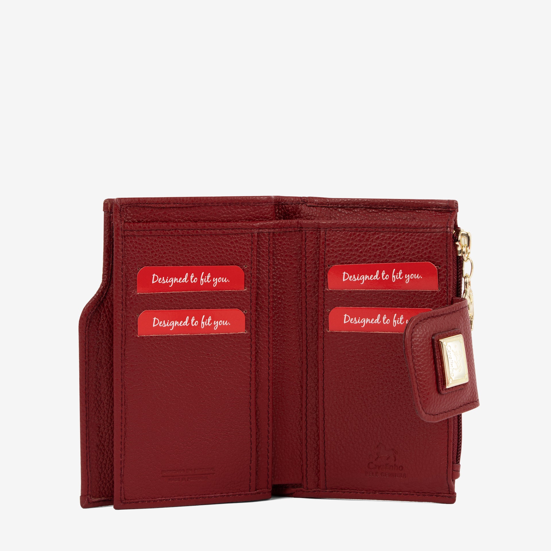 Cavalinho Eternal Burgundy Leather Wallet for Women SKU 26100232.15 #color_Burgundy