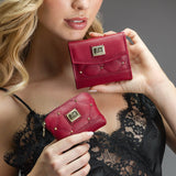 Cavalinho Eternal Burgundy Mini Leather Wallet for Women and Coin Purse SKU 26100530.15 26100250.15 #color_burgundy