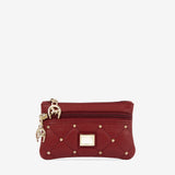 Cavalinho Eternal Burgundy Leather Small Makeup Bag SKU 26100254.15 #color_Burgundy