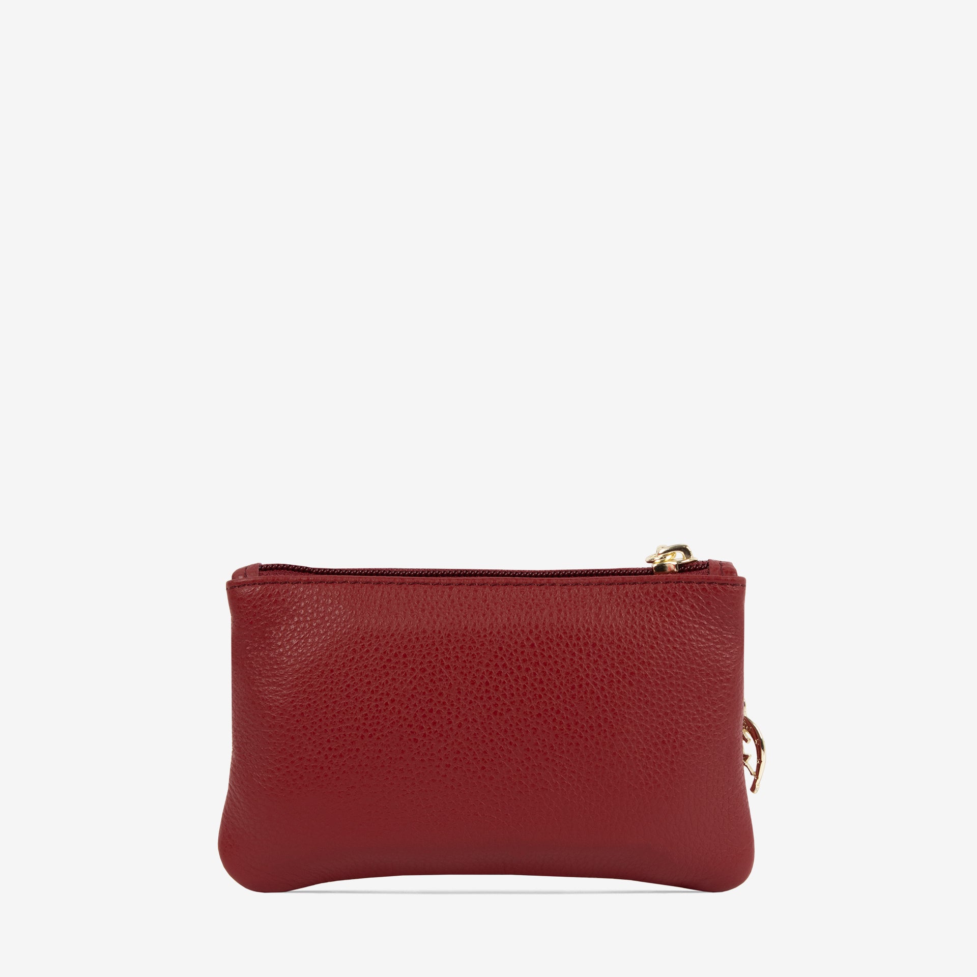 Cavalinho Eternal Burgundy Leather Small Makeup Bag SKU 26100254.15 #color_Burgundy